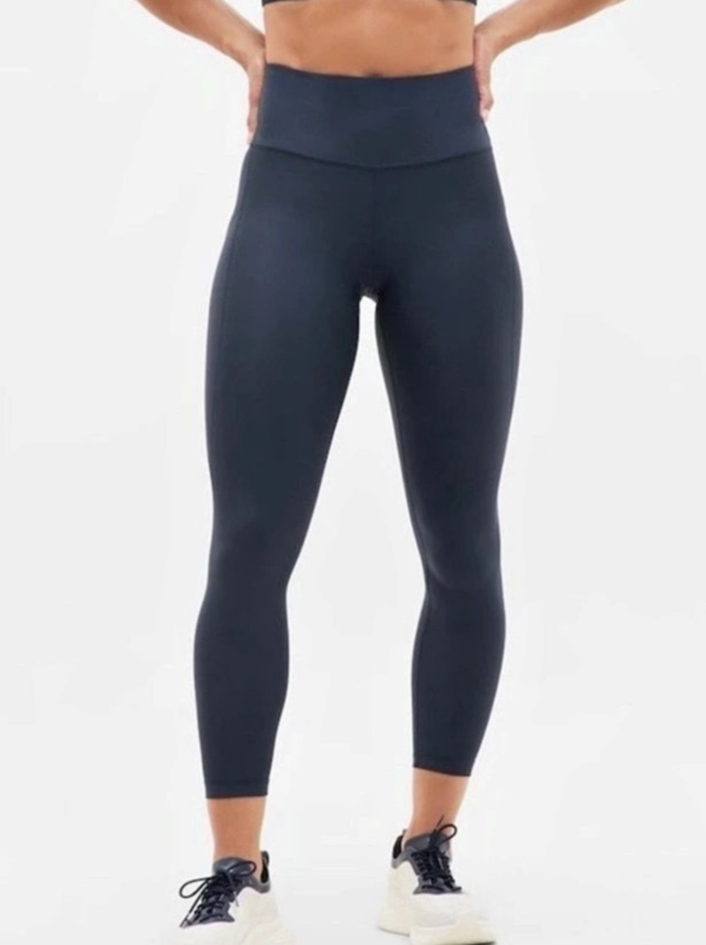 Athleta Interval Stash 7/8 Tight, Eclipse navy blue, Large
